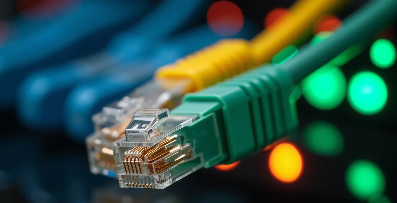 Visualisation comparative de tests de latence réseau montrant la différence entre connexion stable et instable